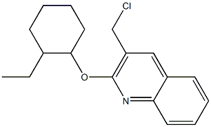 3-(chloromethyl)-2-[(2-ethylcyclohexyl)oxy]quinoline 구조식 이미지