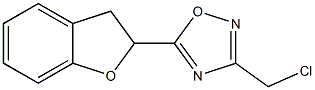 3-(chloromethyl)-5-(2,3-dihydro-1-benzofuran-2-yl)-1,2,4-oxadiazole Structure