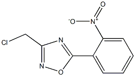 3-(chloromethyl)-5-(2-nitrophenyl)-1,2,4-oxadiazole 구조식 이미지