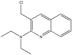 3-(chloromethyl)-N,N-diethylquinolin-2-amine Structure