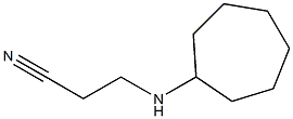 3-(cycloheptylamino)propanenitrile Structure