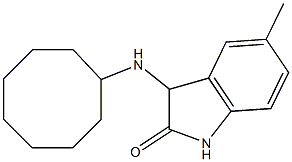 3-(cyclooctylamino)-5-methyl-2,3-dihydro-1H-indol-2-one Structure