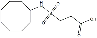 3-(cyclooctylsulfamoyl)propanoic acid Structure