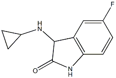 3-(cyclopropylamino)-5-fluoro-2,3-dihydro-1H-indol-2-one Structure