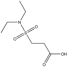 3-(diethylsulfamoyl)propanoic acid 구조식 이미지