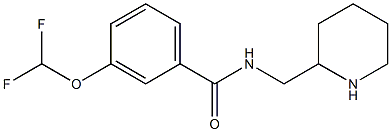 3-(difluoromethoxy)-N-(piperidin-2-ylmethyl)benzamide Structure