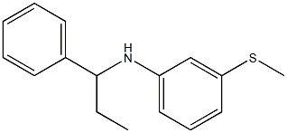 3-(methylsulfanyl)-N-(1-phenylpropyl)aniline 구조식 이미지