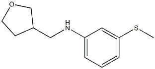 3-(methylsulfanyl)-N-(oxolan-3-ylmethyl)aniline 구조식 이미지