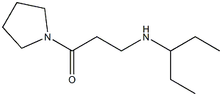 3-(pentan-3-ylamino)-1-(pyrrolidin-1-yl)propan-1-one Structure