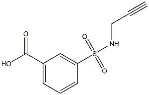 3-(prop-2-yn-1-ylsulfamoyl)benzoic acid Structure