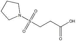 3-(pyrrolidine-1-sulfonyl)propanoic acid 구조식 이미지