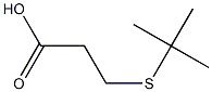 3-(tert-butylsulfanyl)propanoic acid 구조식 이미지