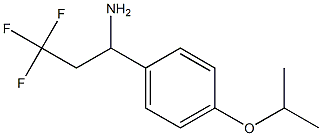 3,3,3-trifluoro-1-[4-(propan-2-yloxy)phenyl]propan-1-amine Structure