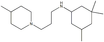 3,3,5-trimethyl-N-[3-(4-methylpiperidin-1-yl)propyl]cyclohexan-1-amine Structure