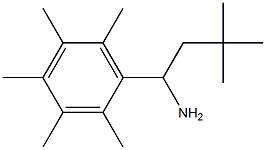 3,3-dimethyl-1-(2,3,4,5,6-pentamethylphenyl)butan-1-amine 구조식 이미지