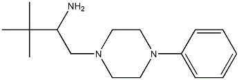 3,3-dimethyl-1-(4-phenylpiperazin-1-yl)butan-2-amine Structure