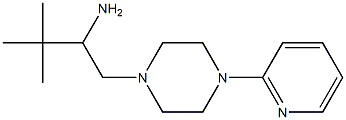 3,3-dimethyl-1-[4-(pyridin-2-yl)piperazin-1-yl]butan-2-amine Structure