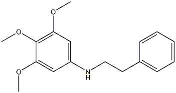3,4,5-trimethoxy-N-(2-phenylethyl)aniline Structure