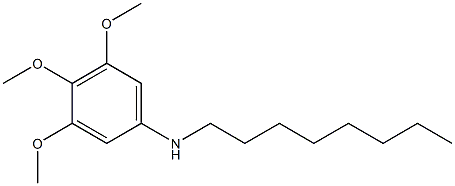 3,4,5-trimethoxy-N-octylaniline 구조식 이미지