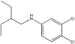 3,4-dichloro-N-(2-ethylbutyl)aniline 구조식 이미지