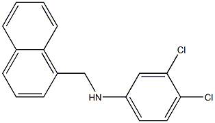 3,4-dichloro-N-(naphthalen-1-ylmethyl)aniline 구조식 이미지