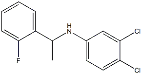 3,4-dichloro-N-[1-(2-fluorophenyl)ethyl]aniline Structure