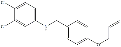 3,4-dichloro-N-{[4-(prop-2-en-1-yloxy)phenyl]methyl}aniline Structure