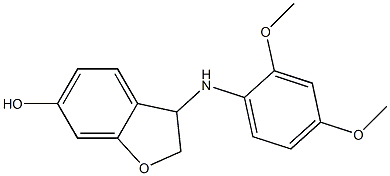 3-[(2,4-dimethoxyphenyl)amino]-2,3-dihydro-1-benzofuran-6-ol Structure