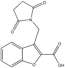 3-[(2,5-dioxopyrrolidin-1-yl)methyl]-1-benzofuran-2-carboxylic acid 구조식 이미지