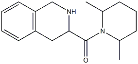 3-[(2,6-dimethylpiperidin-1-yl)carbonyl]-1,2,3,4-tetrahydroisoquinoline 구조식 이미지