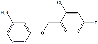 3-[(2-chloro-4-fluorophenyl)methoxy]aniline Structure