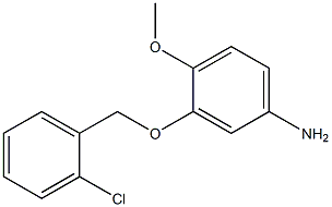 3-[(2-chlorobenzyl)oxy]-4-methoxyaniline Structure