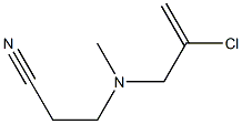 3-[(2-chloroprop-2-en-1-yl)(methyl)amino]propanenitrile Structure
