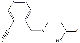 3-[(2-cyanobenzyl)thio]propanoic acid Structure
