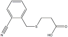 3-[(2-cyanobenzyl)thio]propanoic acid 구조식 이미지