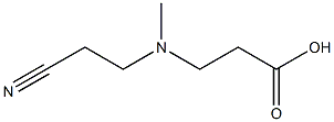 3-[(2-cyanoethyl)(methyl)amino]propanoic acid Structure