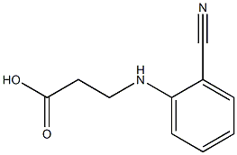 3-[(2-cyanophenyl)amino]propanoic acid Structure