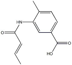 3-[(2E)-but-2-enoylamino]-4-methylbenzoic acid Structure