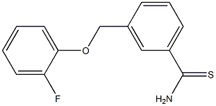 3-[(2-fluorophenoxy)methyl]benzenecarbothioamide Structure