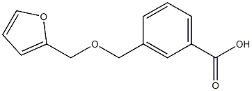 3-[(2-furylmethoxy)methyl]benzoic acid 구조식 이미지