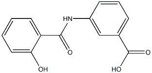 3-[(2-hydroxybenzoyl)amino]benzoic acid 구조식 이미지