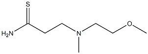 3-[(2-methoxyethyl)(methyl)amino]propanethioamide 구조식 이미지