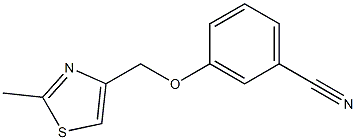 3-[(2-methyl-1,3-thiazol-4-yl)methoxy]benzonitrile Structure