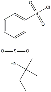 3-[(2-methylbutan-2-yl)sulfamoyl]benzene-1-sulfonyl chloride Structure