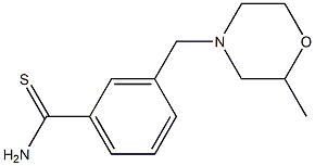 3-[(2-methylmorpholin-4-yl)methyl]benzenecarbothioamide Structure