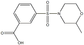 3-[(2-methylmorpholin-4-yl)sulfonyl]benzoic acid Structure