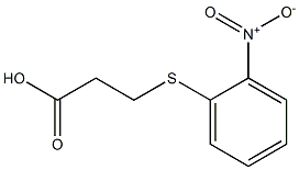 3-[(2-nitrophenyl)thio]propanoic acid Structure