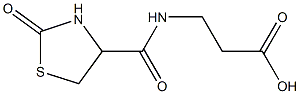3-[(2-oxo-1,3-thiazolidin-4-yl)formamido]propanoic acid 구조식 이미지