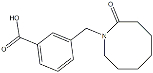 3-[(2-oxoazocan-1-yl)methyl]benzoic acid 구조식 이미지