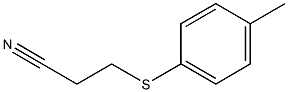 3-[(4-methylphenyl)sulfanyl]propanenitrile Structure